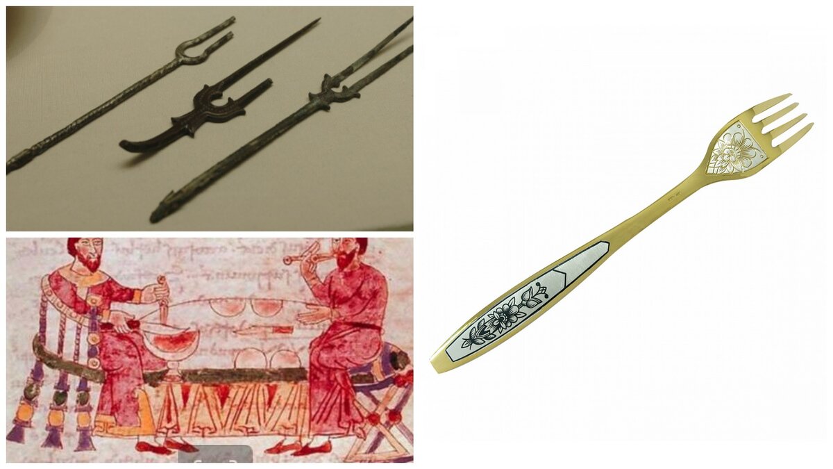 Старинные вилки в Лувре 