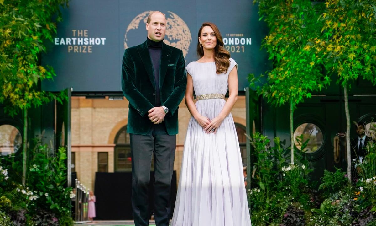 Уильям и Кейт на Earthshot Prize 2021