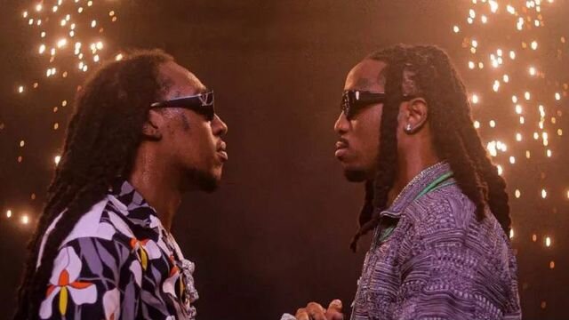    Quavo и Takeoff Кадр из клипа Us vs. Them