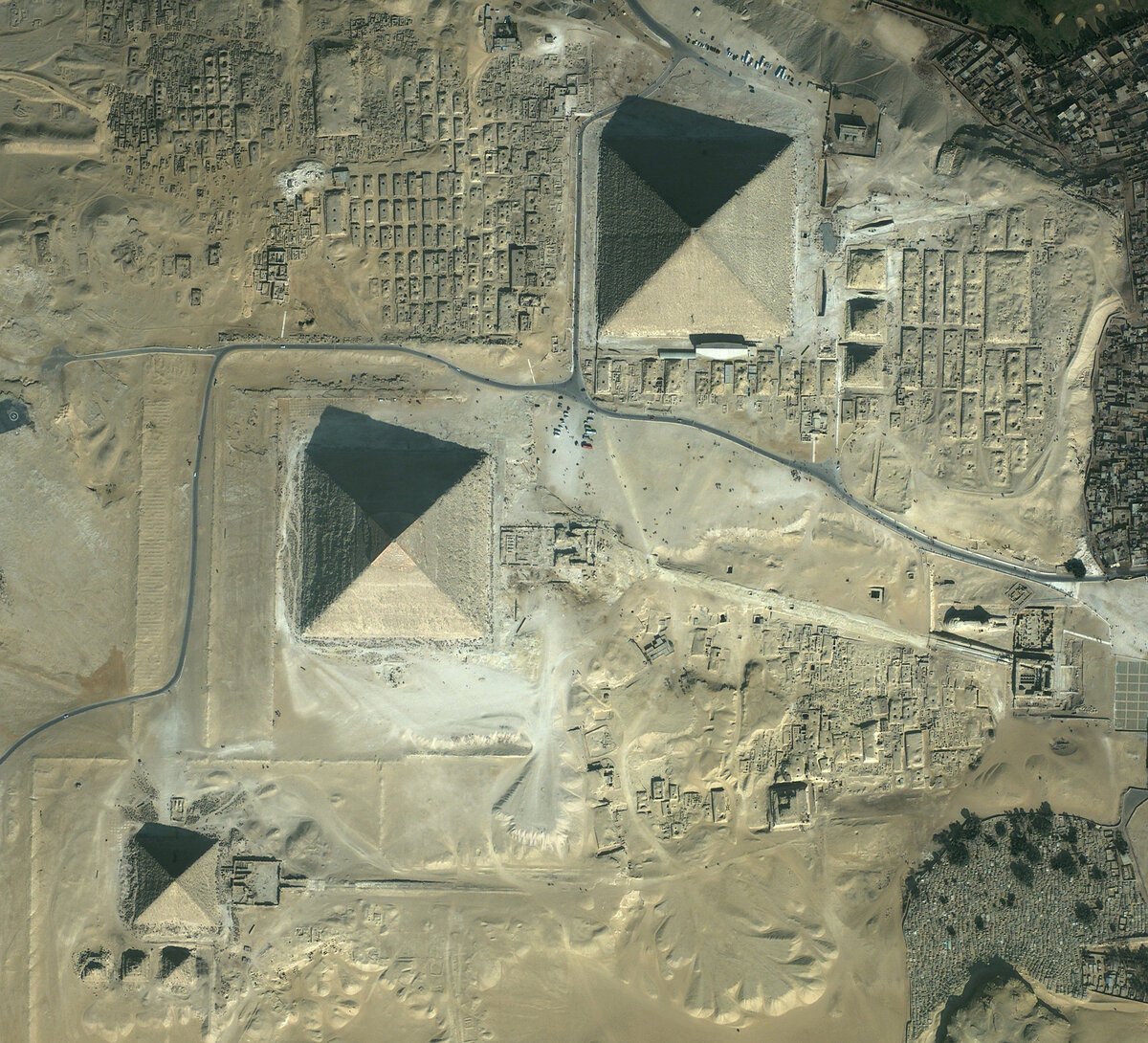 Пирамиды Гизы вид сверху Орион