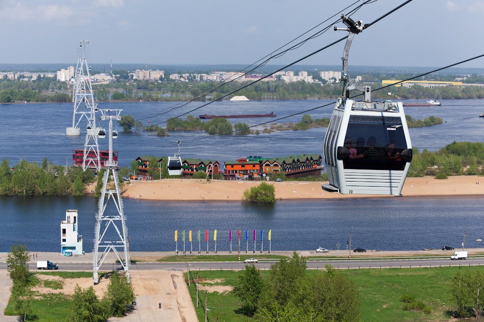 Канатная дорога в Нижнем Новгороде