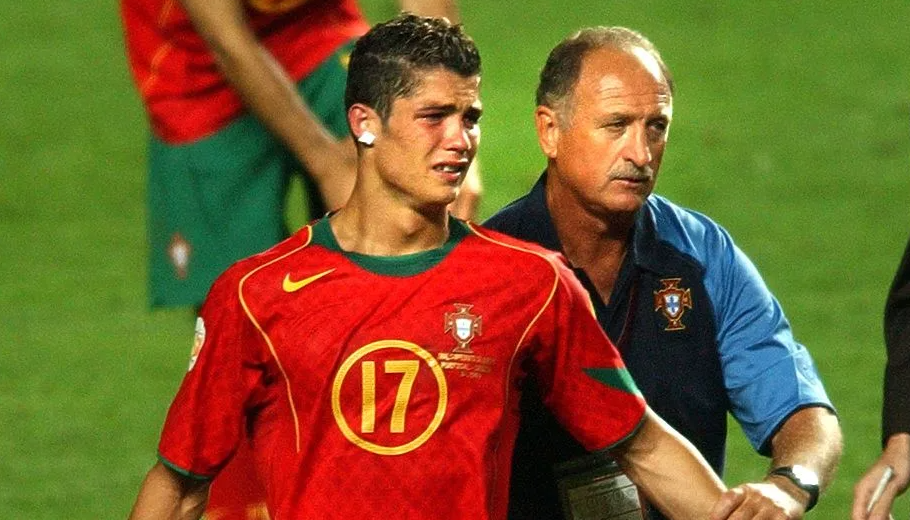 Луисом Фелипе Сколари и Роналду. Фото: Я.Картинки