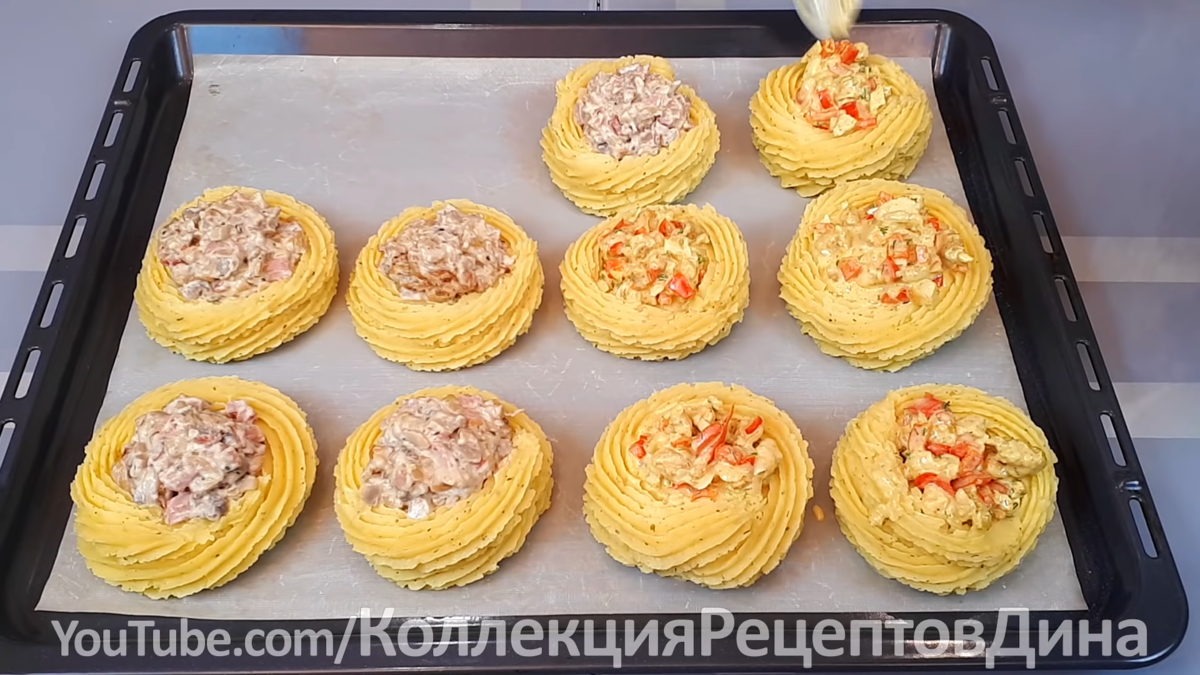 Эффектное горячее блюдо - картофельные гнезда с двумя вкусными начинками! |  Дина, Коллекция Рецептов | Дзен