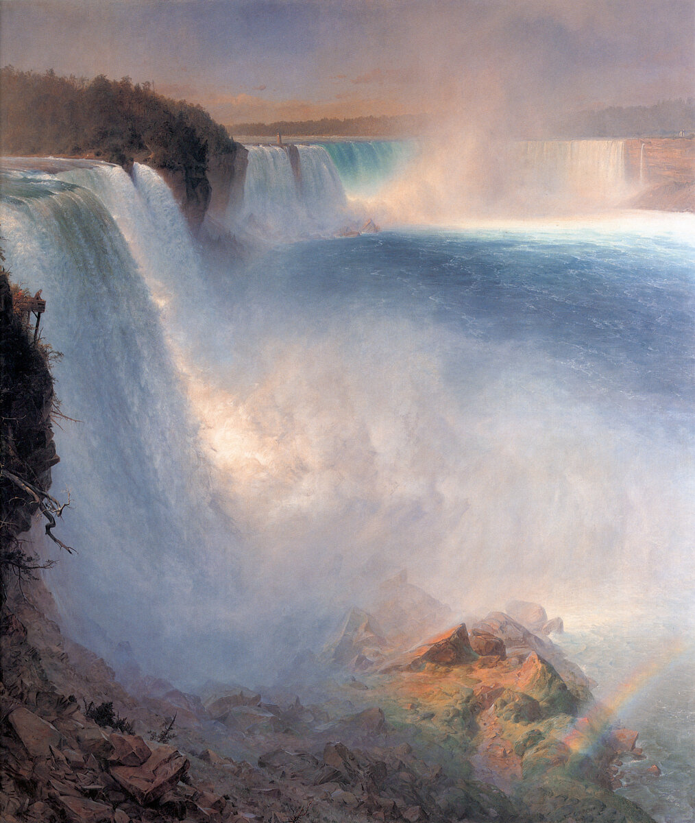 Ф.Э. Черч. "Ниагарский водопад (с американской стороны)". 1867. Национальная галерея Шотландии
