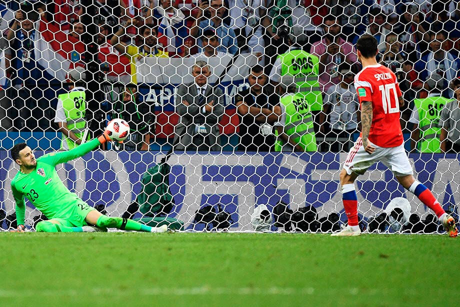 Тот самый пенальти Смолова во время ЧМ 2018 по футболу против Хорватии.