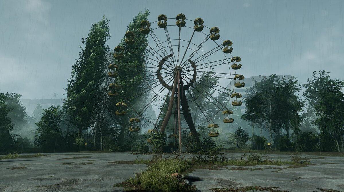 Всем известное припятское колесо обозрения