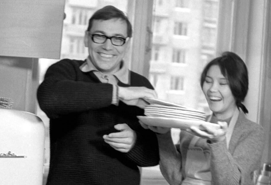 Андрей Кончаловский и Наталья Аринбасарова. Фото: tvcenter.ru