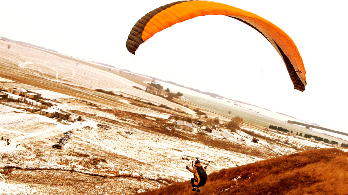 Это, конечно, не Гималаи, просто один из вылетов по России