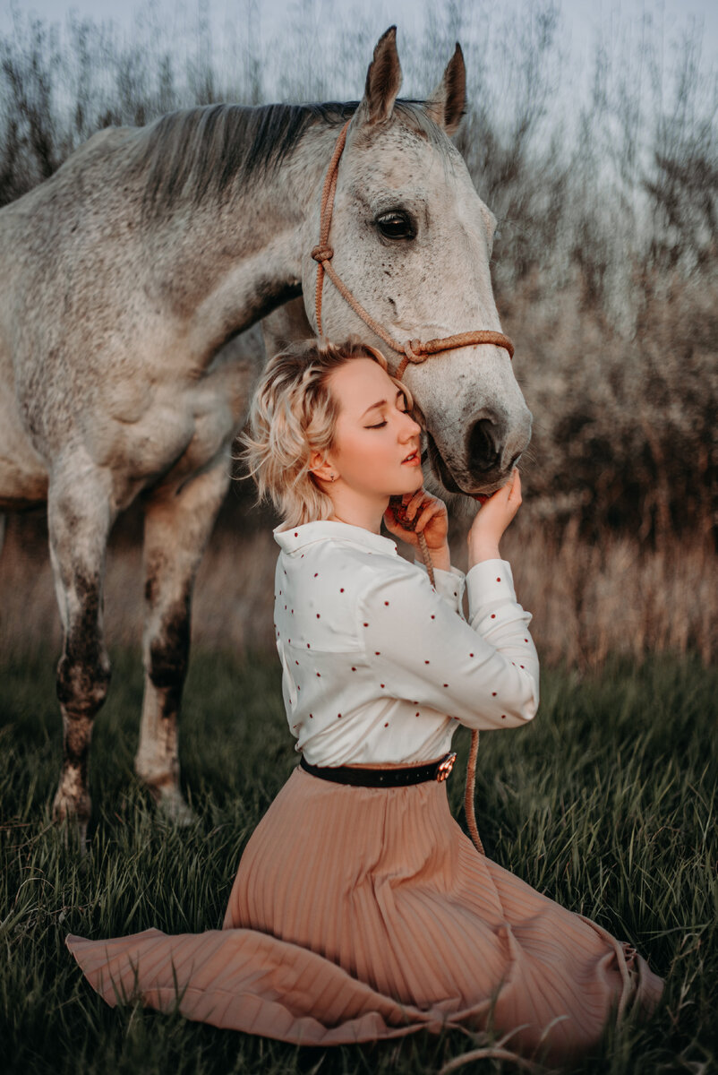 Я и моя лошадь Медея на фотосессии.