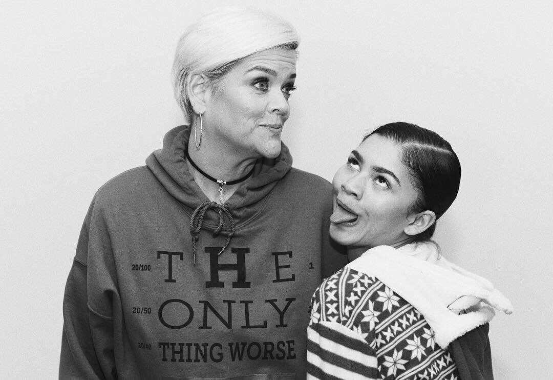 Зендая с мамой