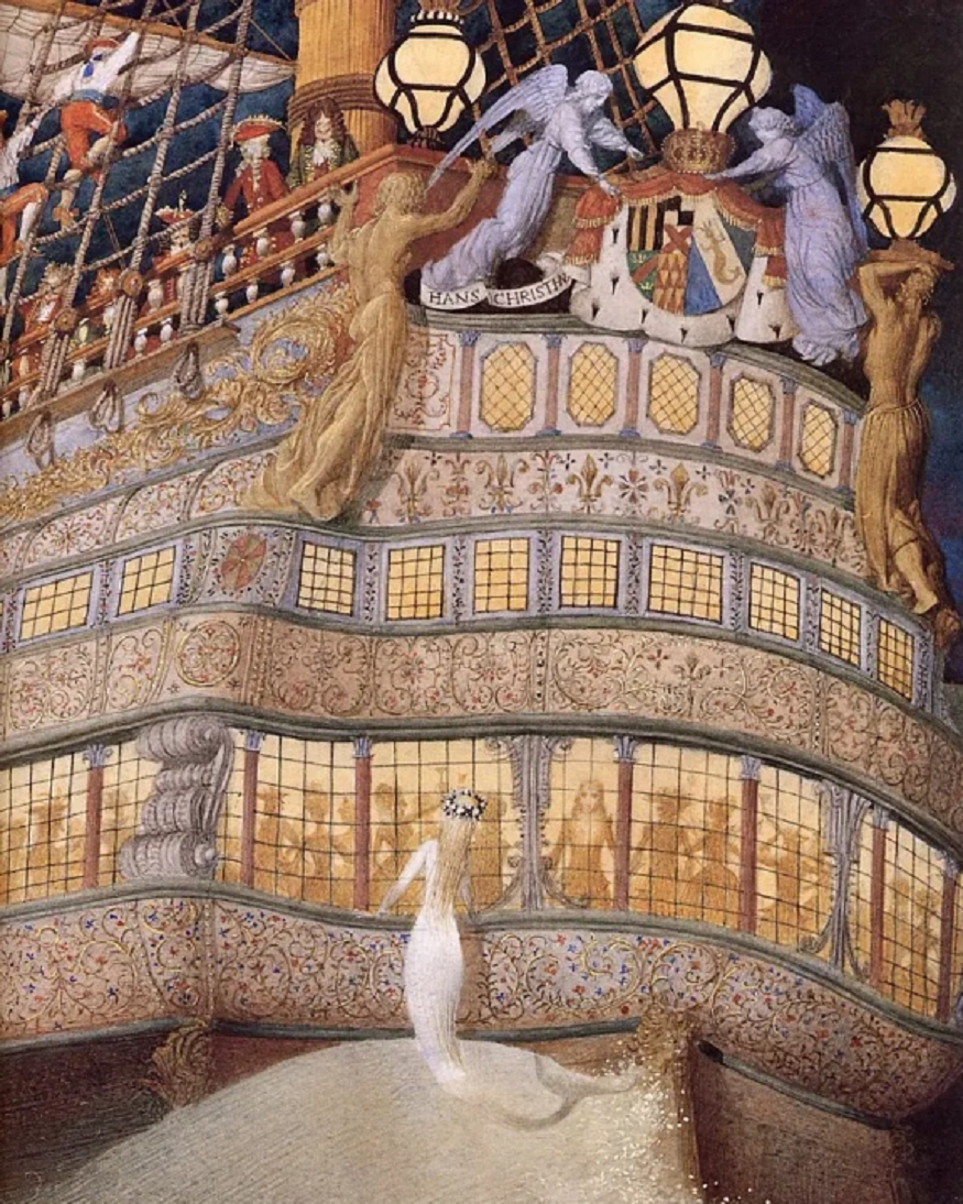 Автор Геннадий Спирин, иллюстрация "Русалочка". Источник: https://artchive.ru/artists/65102~Gennadij_Spirin/works