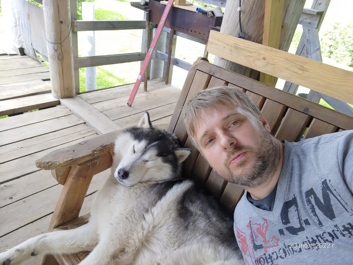 Обычно Активный вожак Хаски Коба и я 