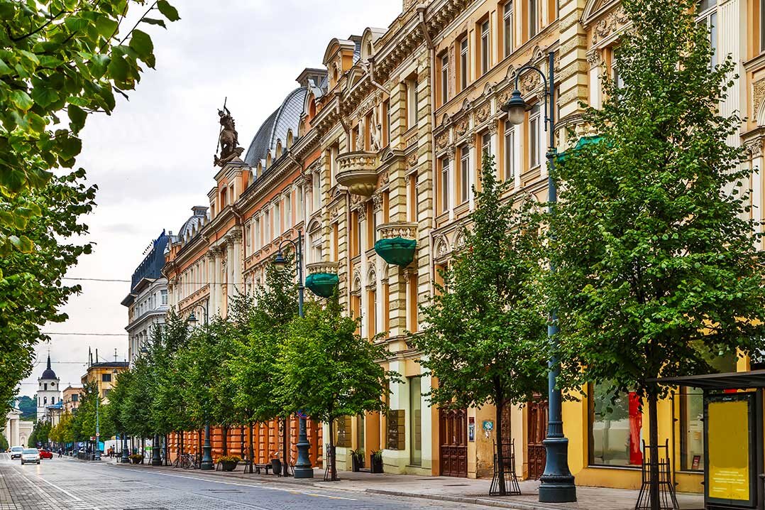 Проспект Гедимина — главная центральная улица литовской столицы.
