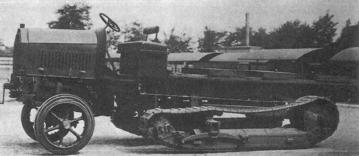 Marienwagen I с передними колесами вместо гусениц - испытательный образец или недоделанный серийный. 