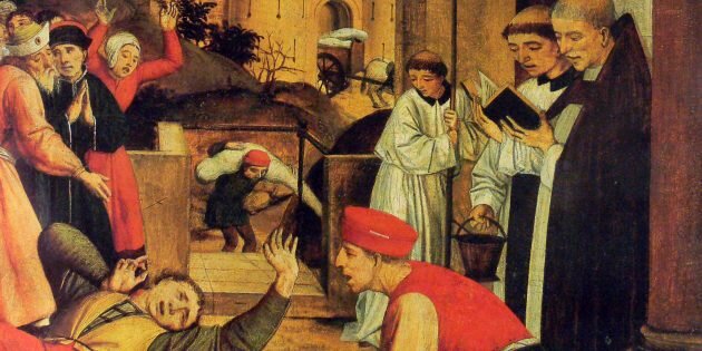 Юстинианова чума. Йос Лиферинкс, между 1497 и 1499 г. Изображение: Wikimedia Commons📷
