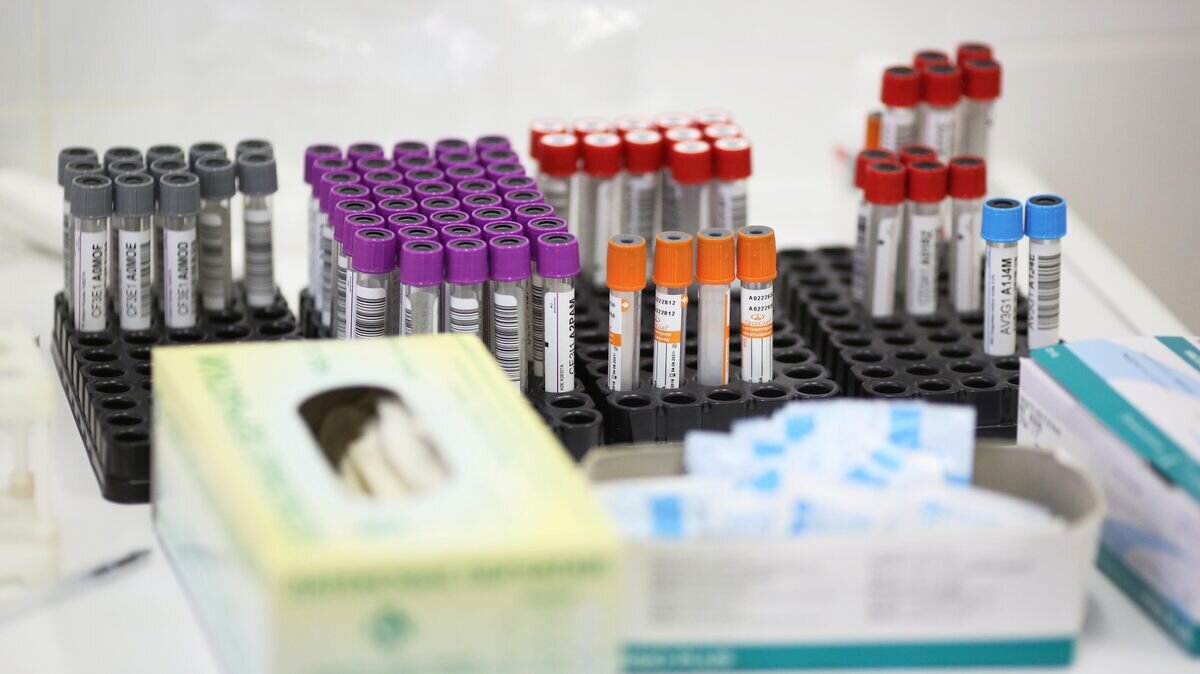    Вакуумные пробирки для забора крови в процедурном кабинете© РИА Новости / Кирилл Брага