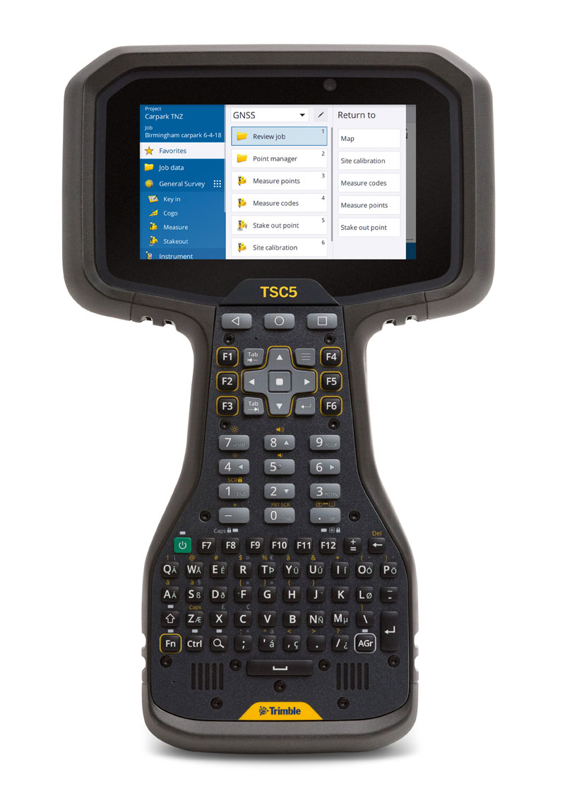 Полевой контроллер Trimble TSC5 - многофункциональный прибор для проведения изысканий со спутниковыми приемниками и измерений с роботизированными тахеометрами, улучшенная по всем параметрам версия популярной модели TSC3. Мощное фирменное ПО Access и широкие возможности ОС Android, для которой доступно множество специализированных приложений, делает эту модель отличным выбором как для высокоточной геодезической съемки, так и для разбивки или выноса точек на стройплощадке.