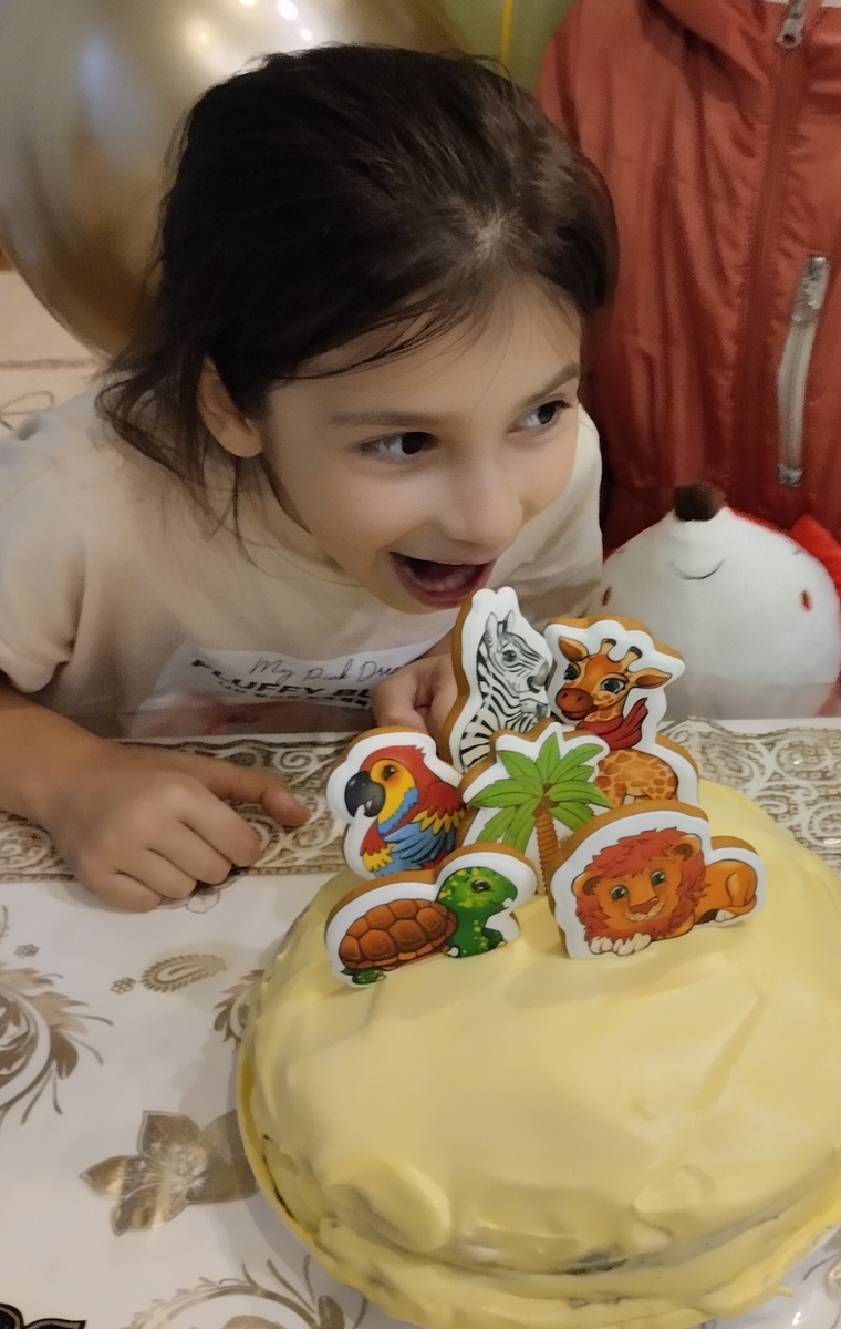 Лохматая, после батутов. 