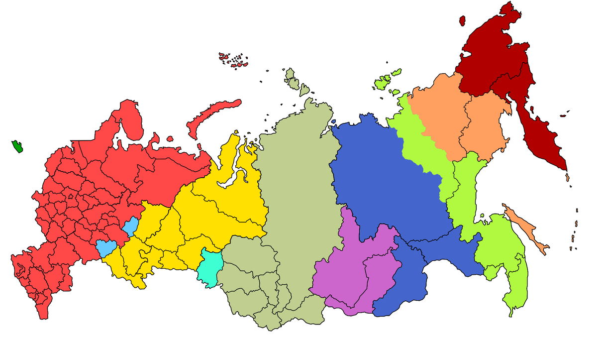 Часовые пояса России с 19 января 1992 по 22 мая 1993 года