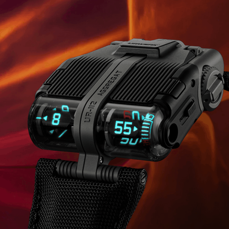 Часы Urwerk UR-112 Aggregat в корпусе из титана с PVD- покрытием с индикатором запаса хода 