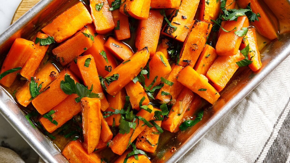 Запеченная морковь - пошаговый рецепт с фото