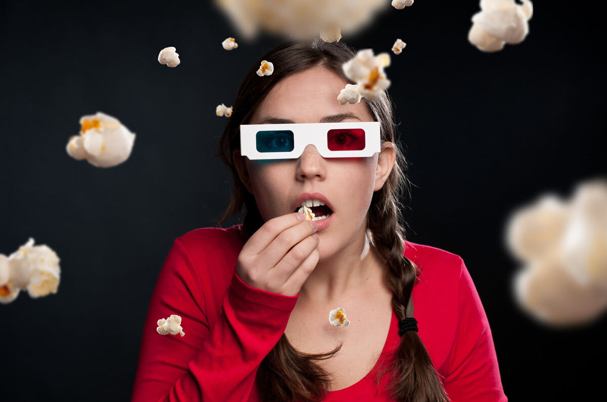 Просмотр 3D-фильмов в очках и контактных линзах