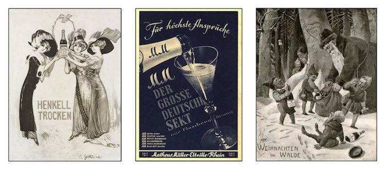 Рекламные постеры с немецким Зектом