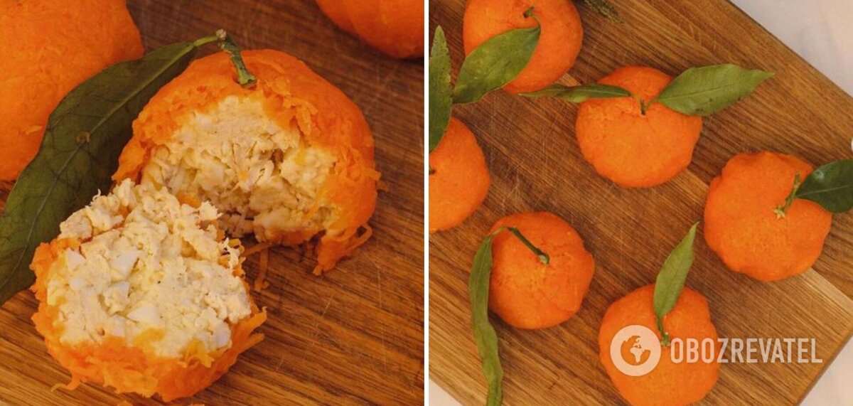 Салат Мандаринки