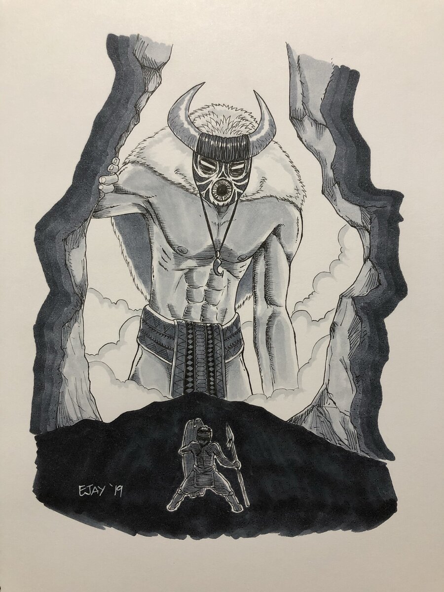 Гисураб авторства Ejay Paz (https://www.artstation.com/ejaypdraws)