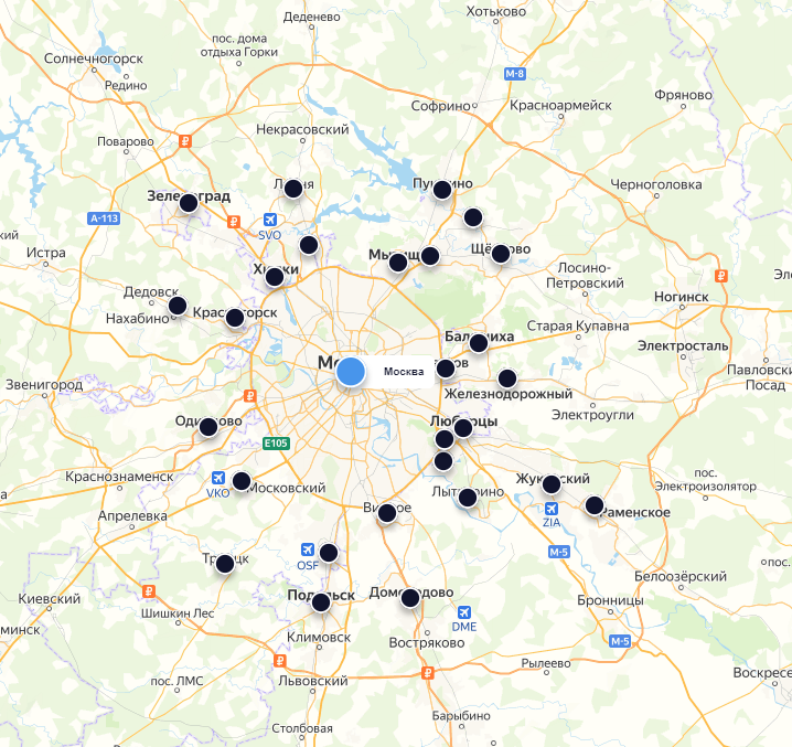 Кварта оказывает услуги в Москве и Московской области, поэтому с помощью сервиса вы сможете продать квартиру и за МКАД