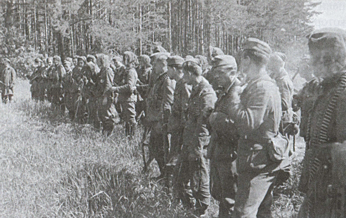 Перед антипартизанской операцией.