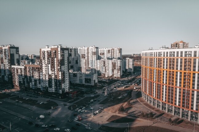 Санкт-Петербург, Приморский район.  ЖК Чистое небо