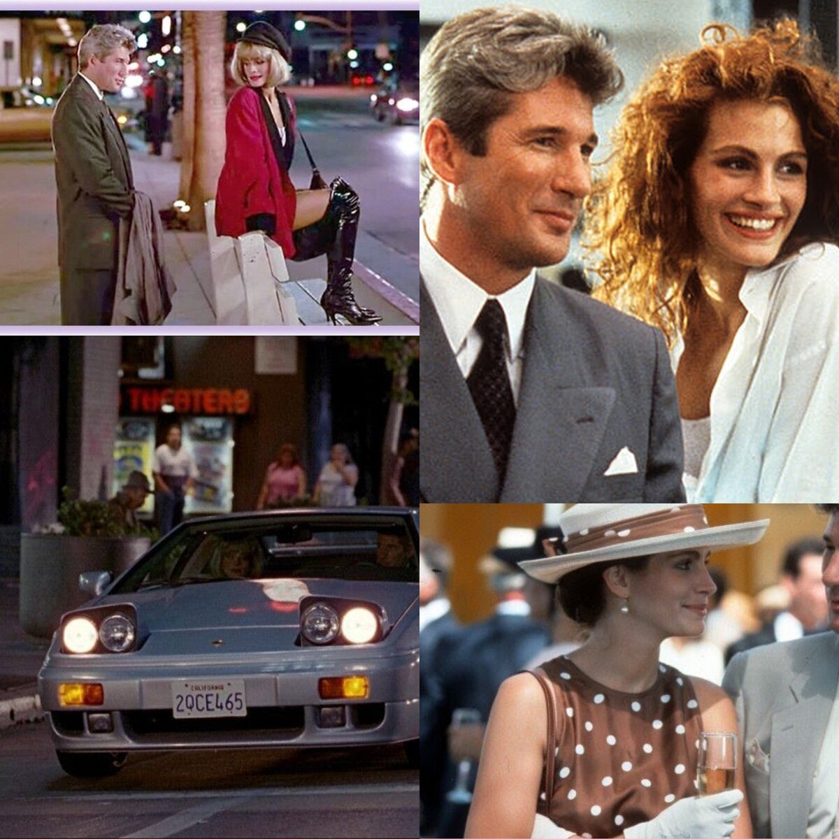 Фотоколлаж : Кадры из фильма "Красотка"