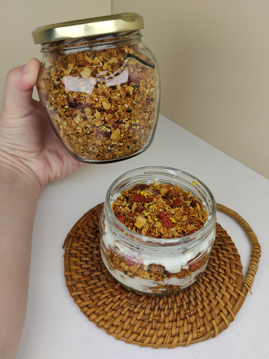 Классический вариант завтрака с гранолой - "Гранола с Йогуртом"