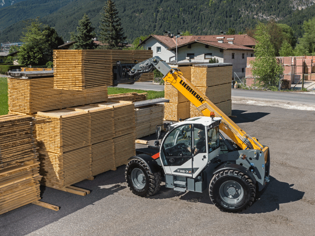 Универсальный, многофункциональный телескопический погрузчик Liebherr