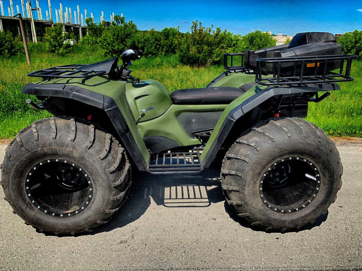 Квадроцикл-вездеход на шинах низкого давления Сокол