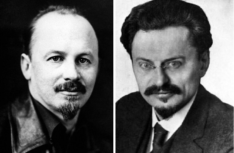 Бухарин и Троцкий