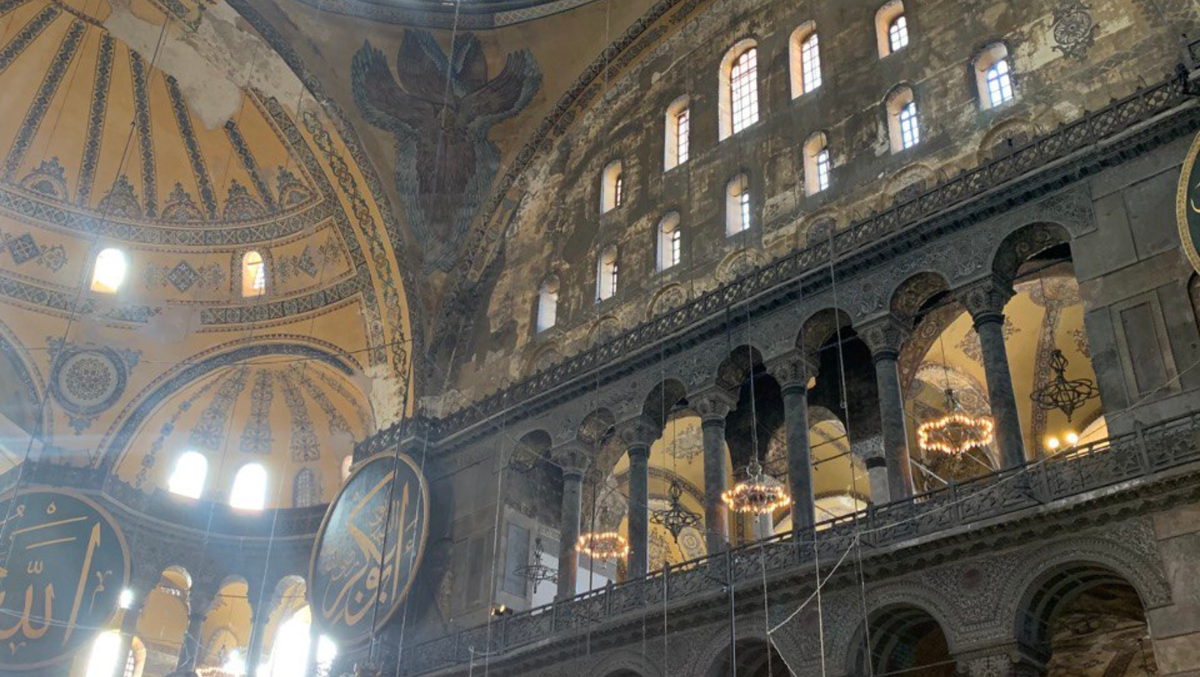 Частичный вид в мечети Айа София