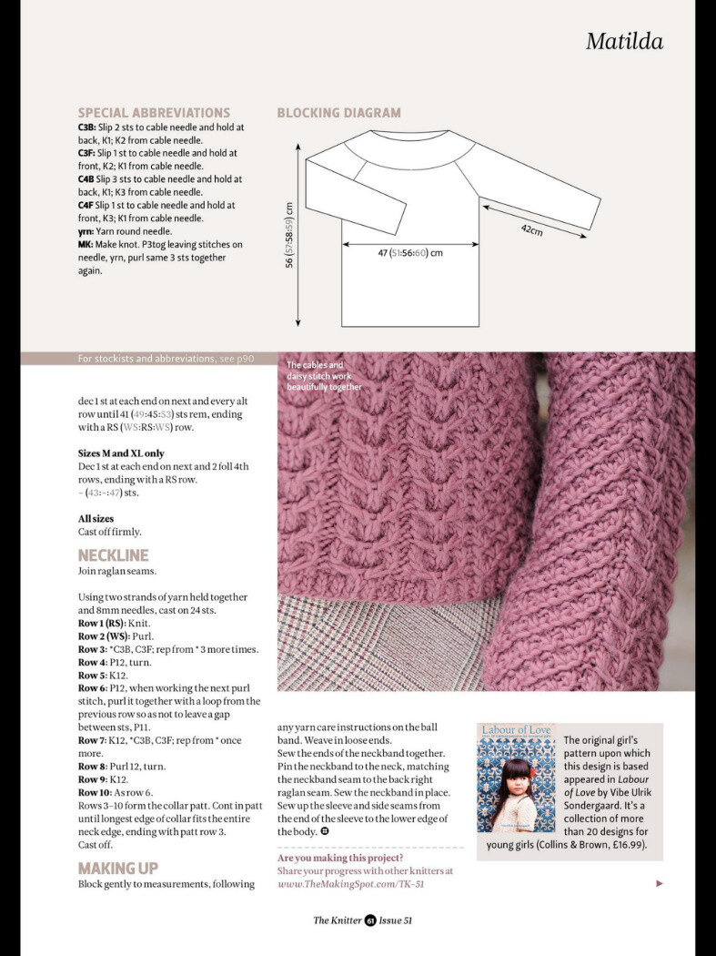 Журнал по вязанию «The Knitter» для тех, кто любит необычные модели ...
