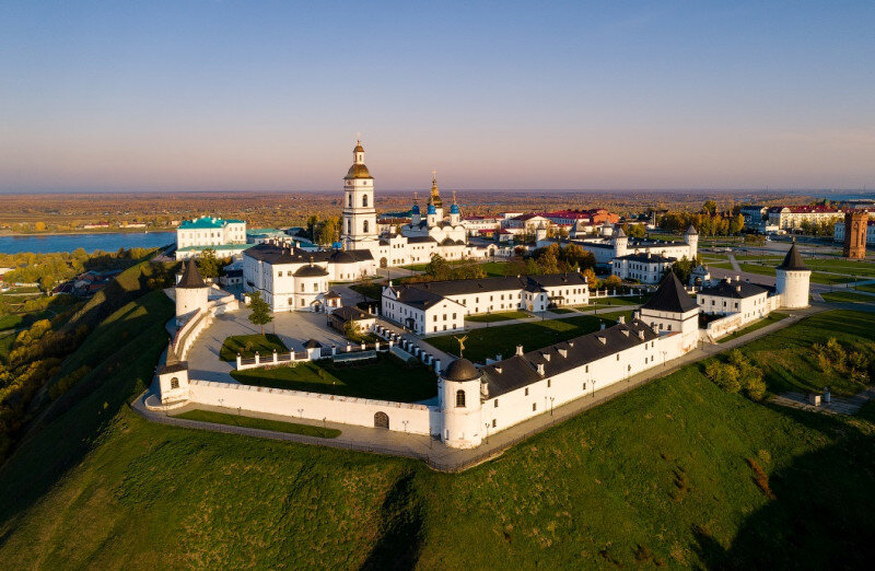 Совремнный вид на Тобольский Кремль