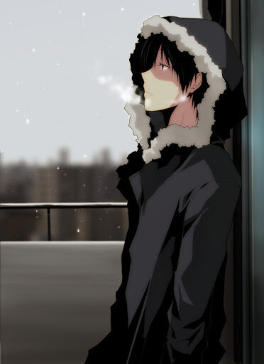 Парень размышляет о жизни 