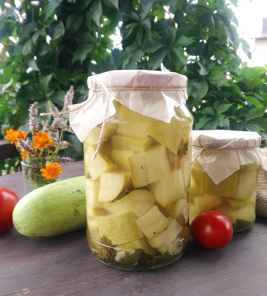 Маринованные патиссоны
