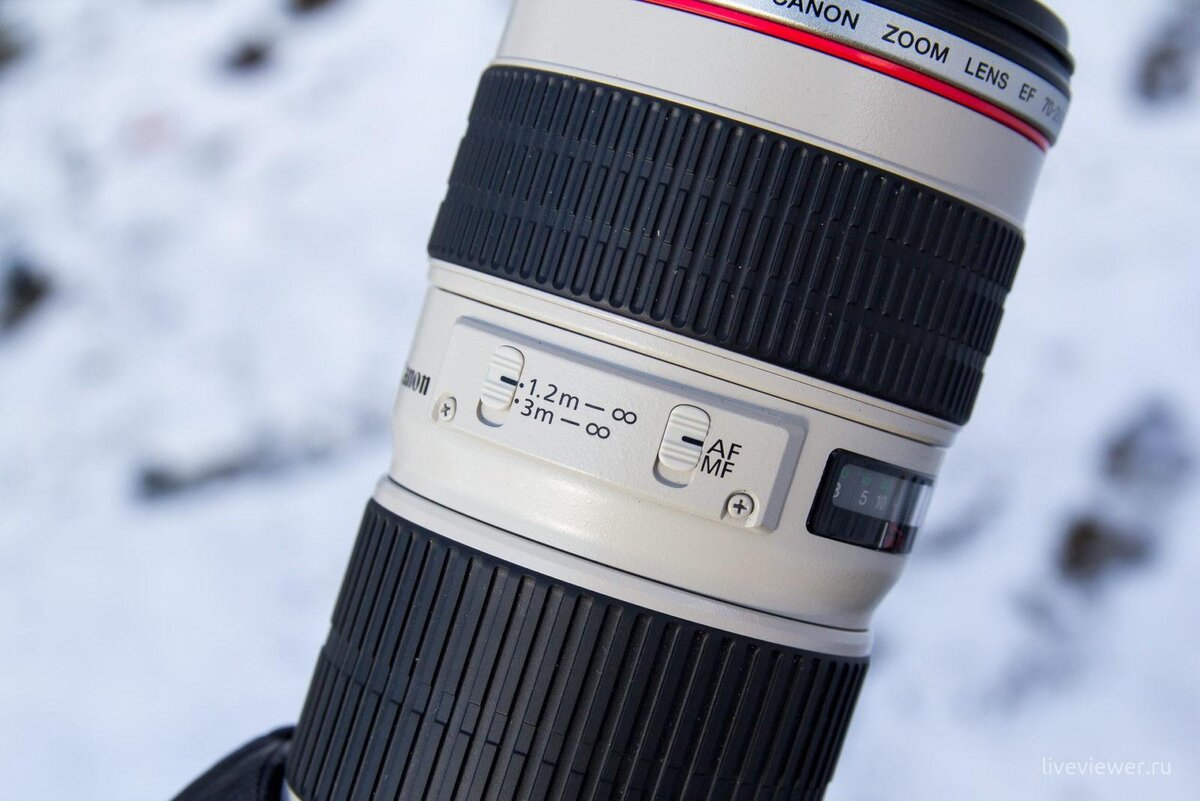 Canon 70-200. Переключатели на корпусе объектива