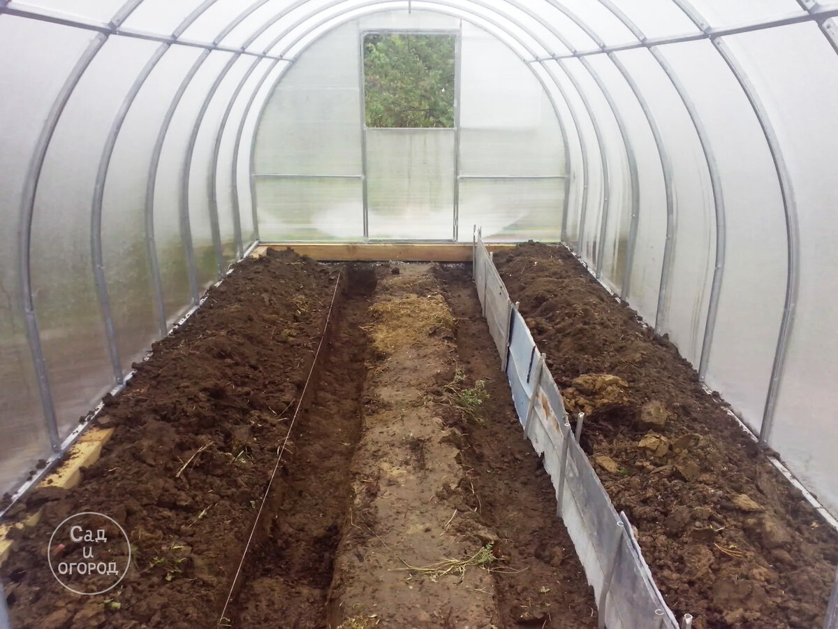 Так выглядит моя теплица перед уходом на зимовку