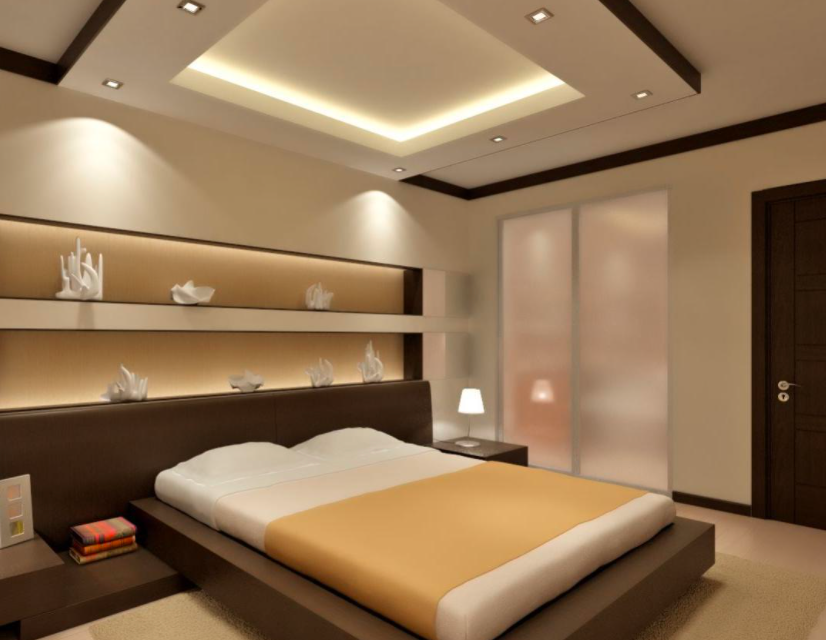 Освещение спальни без окна (источник: https://stroy-podskazka.ru/)