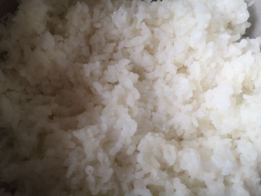 Отваренный рис. Фото автора.