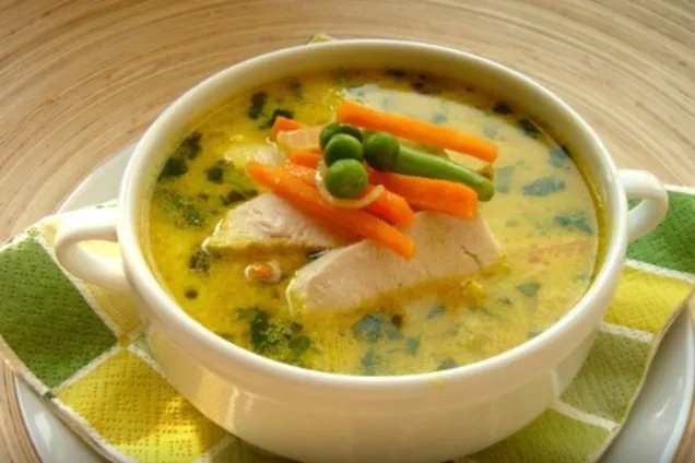 Куриный суп в мультиварке 