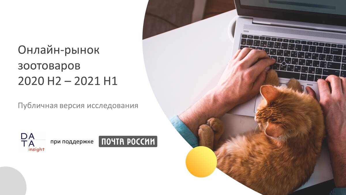 Онлайн-рынок зоотоваров 2020 H2 - 2020 H1. Источник: Data Insight, 2021