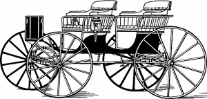 The surrey - a four-wheel two-seated horse-drawn pleasure carriage (Словарь https://www.merriam-webster.com/dictionary/surrey)