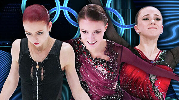    Коньки из лепестков роз: Щербакова победила на Олимпиаде в Пекине© Иллюстрация РИА Новости